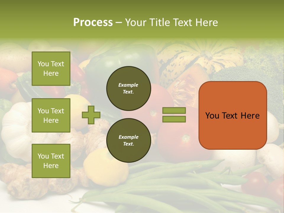 A Bunch Of Different Types Of Vegetables On A Table PowerPoint Template