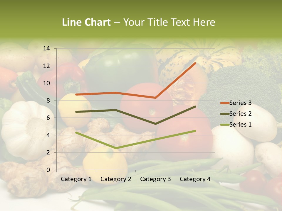 A Bunch Of Different Types Of Vegetables On A Table PowerPoint Template