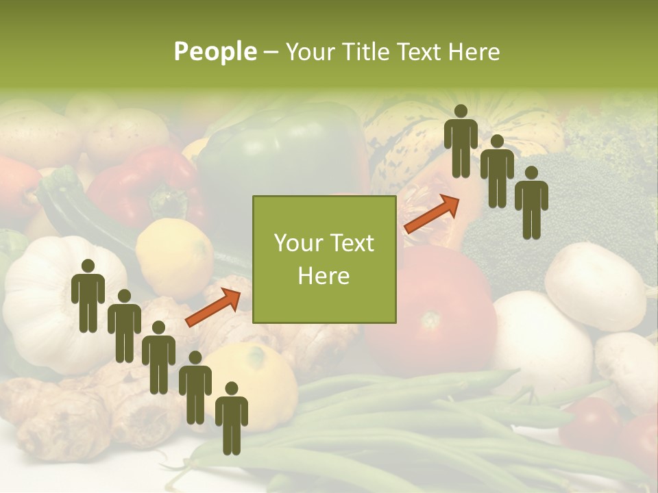 A Bunch Of Different Types Of Vegetables On A Table PowerPoint Template