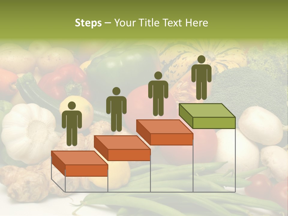 A Bunch Of Different Types Of Vegetables On A Table PowerPoint Template