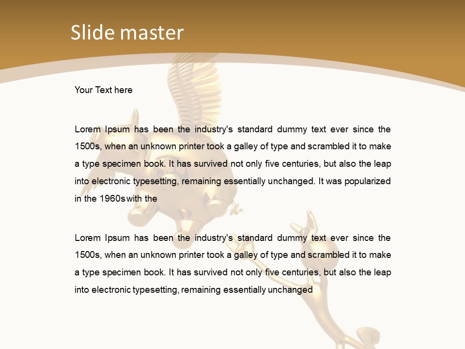 Reaching For A Flying Piggy Bank PowerPoint Template