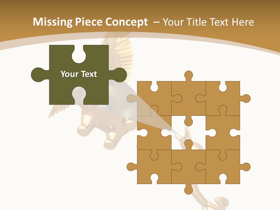 Reaching For A Flying Piggy Bank PowerPoint Template