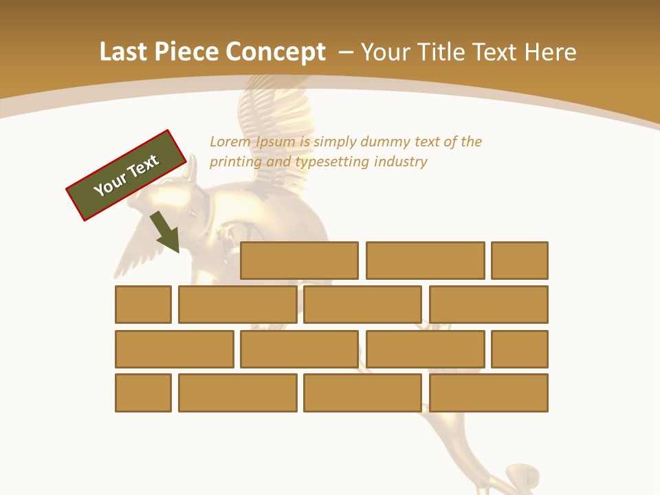 Reaching For A Flying Piggy Bank PowerPoint Template