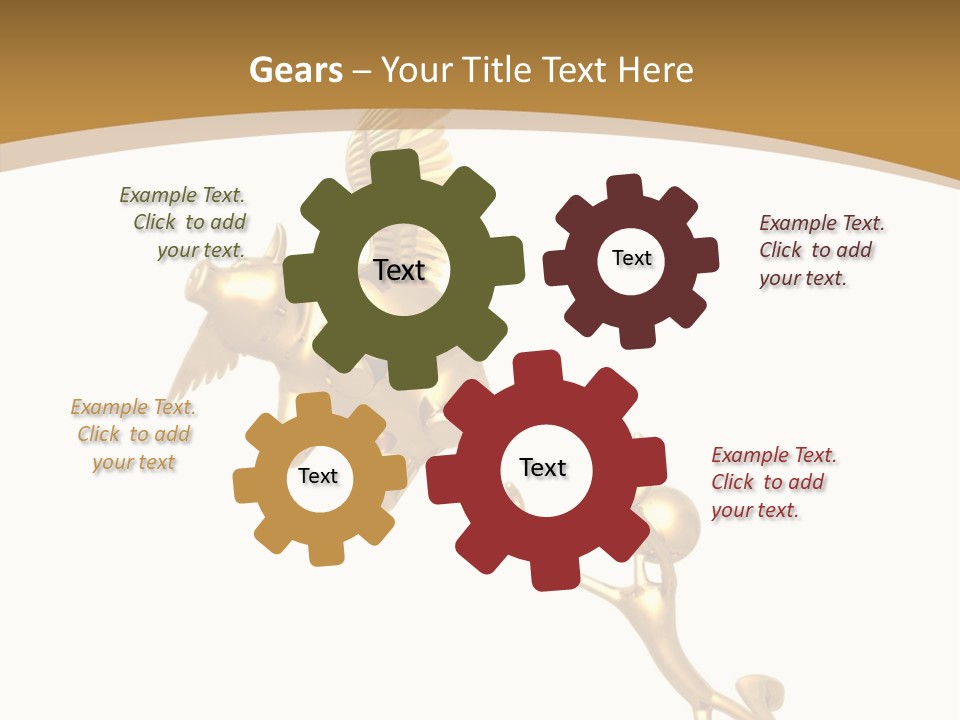 Reaching For A Flying Piggy Bank PowerPoint Template