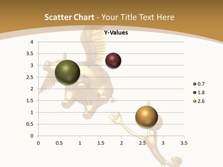 Reaching For A Flying Piggy Bank PowerPoint Template