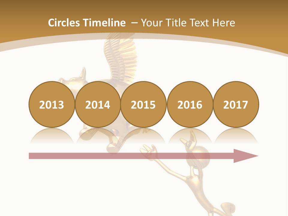 Reaching For A Flying Piggy Bank PowerPoint Template