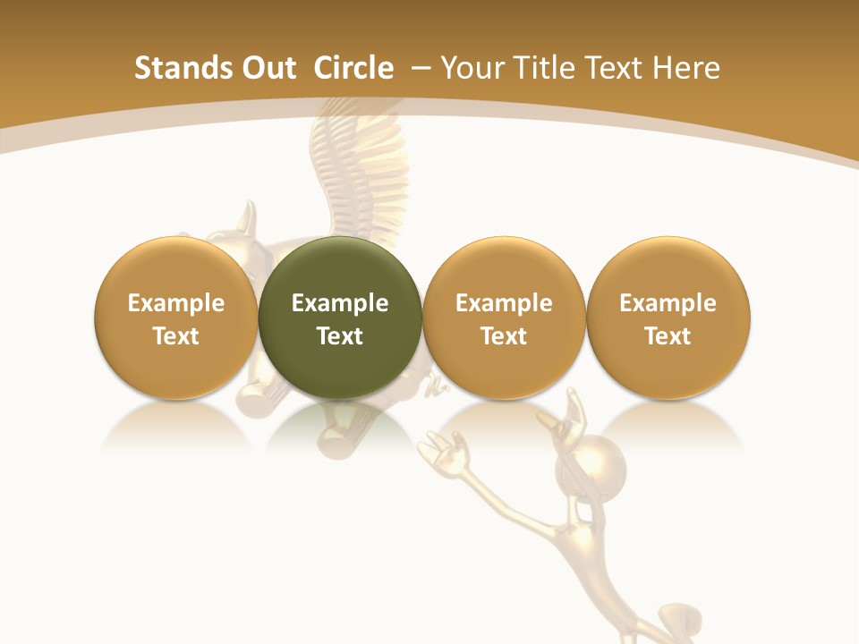 Reaching For A Flying Piggy Bank PowerPoint Template