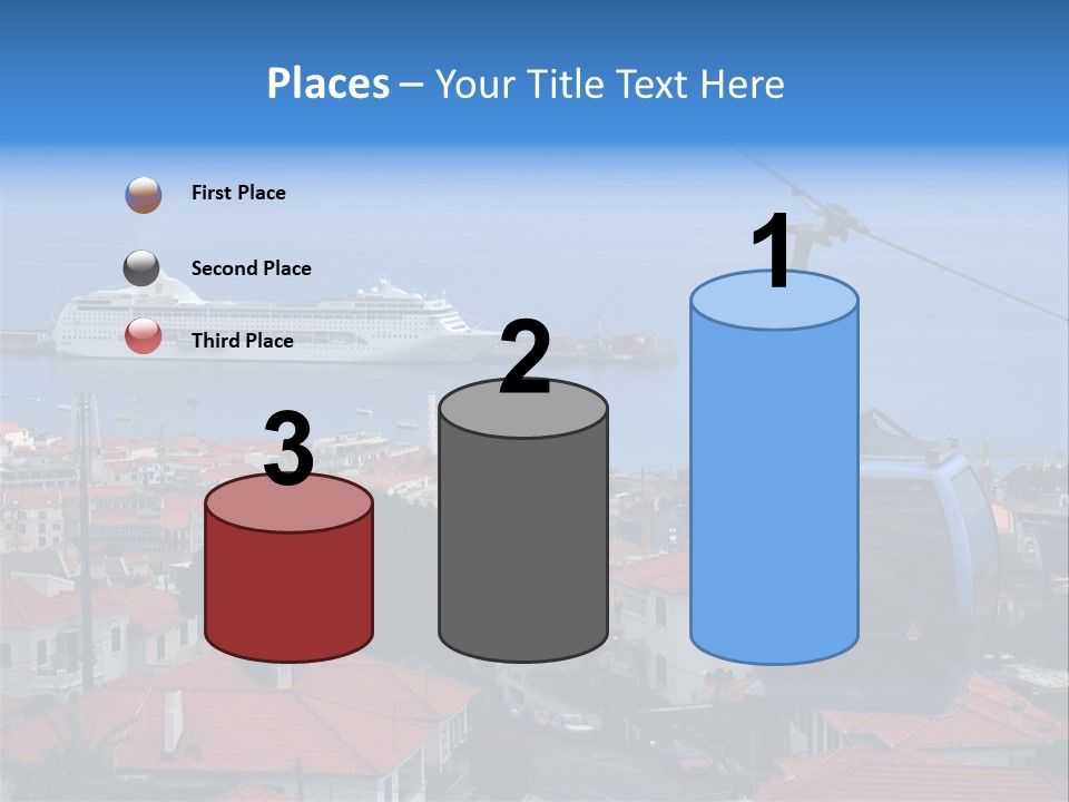 A Cablecar In Funchal / Madeira (Portugal)... PowerPoint Template