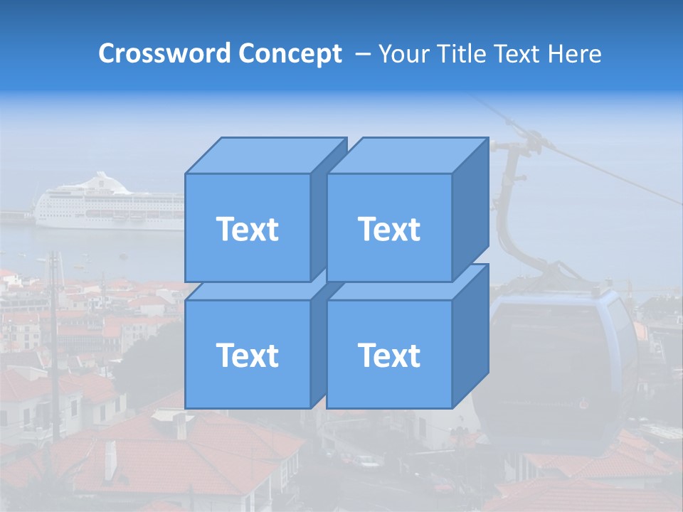 A Cablecar In Funchal / Madeira (Portugal)... PowerPoint Template