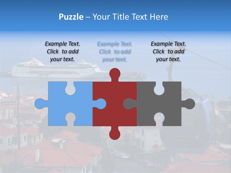 A Cablecar In Funchal / Madeira (Portugal)... PowerPoint Template