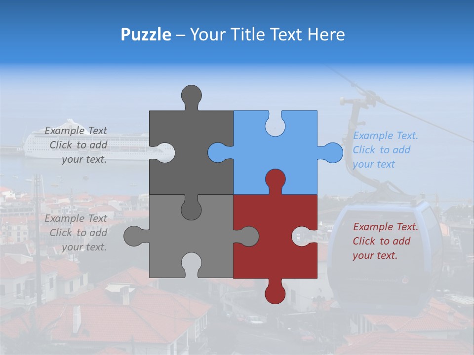 A Cablecar In Funchal / Madeira (Portugal)... PowerPoint Template