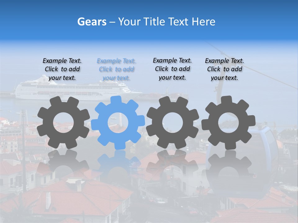 A Cablecar In Funchal / Madeira (Portugal)... PowerPoint Template