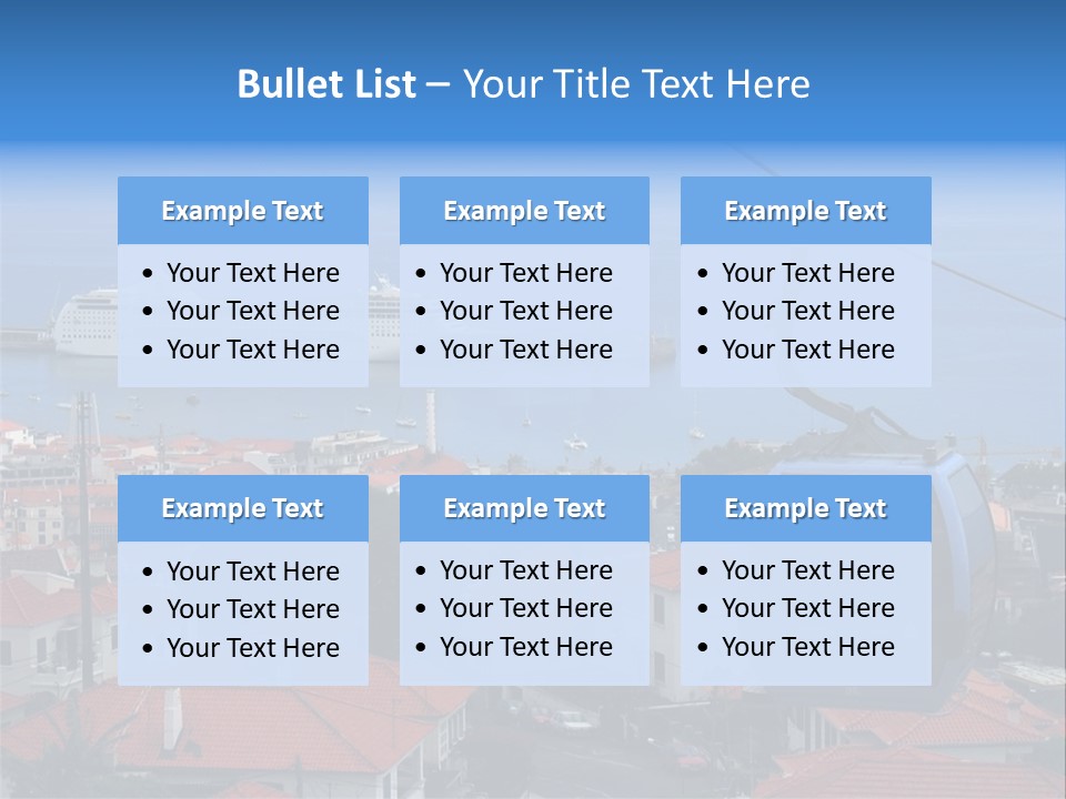 A Cablecar In Funchal / Madeira (Portugal)... PowerPoint Template