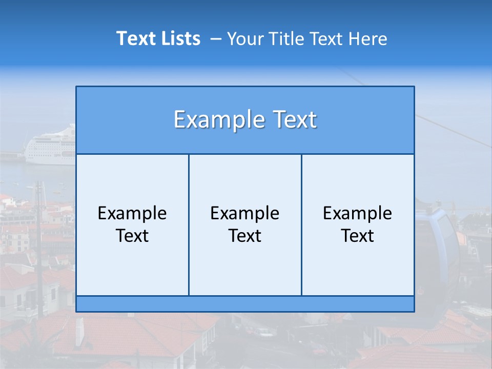 A Cablecar In Funchal / Madeira (Portugal)... PowerPoint Template