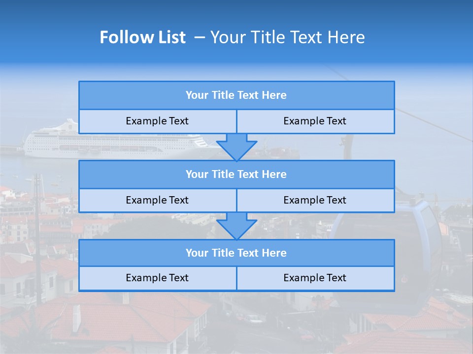 A Cablecar In Funchal / Madeira (Portugal)... PowerPoint Template