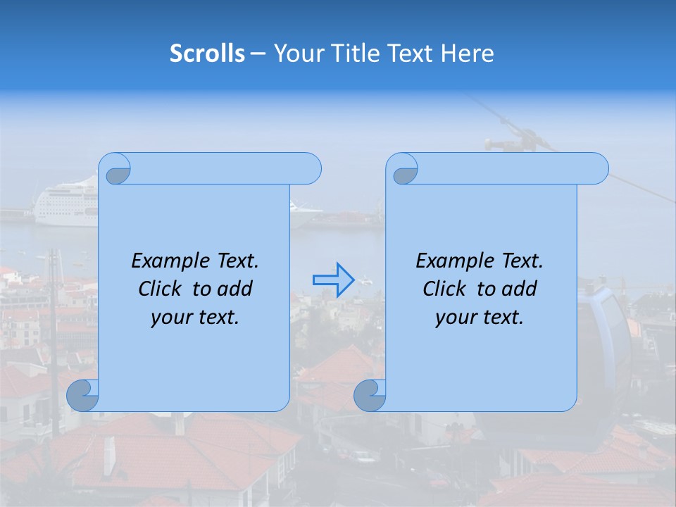 A Cablecar In Funchal / Madeira (Portugal)... PowerPoint Template