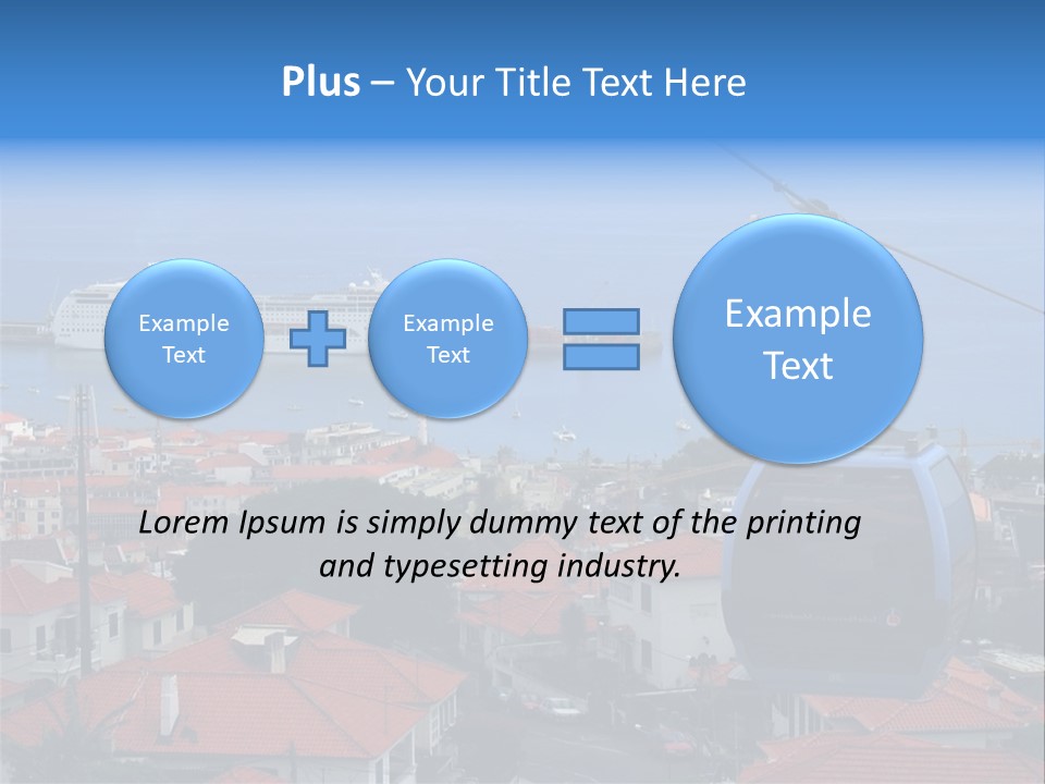 A Cablecar In Funchal / Madeira (Portugal)... PowerPoint Template