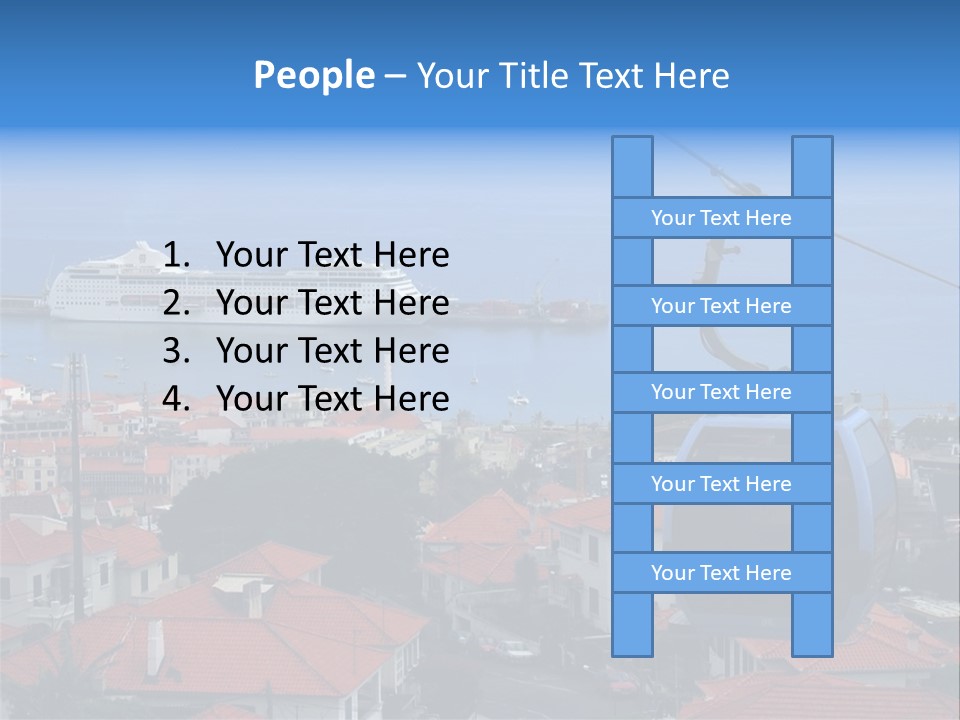 A Cablecar In Funchal / Madeira (Portugal)... PowerPoint Template