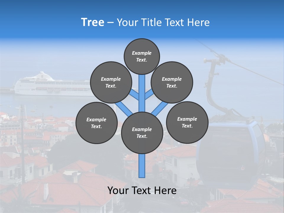 A Cablecar In Funchal / Madeira (Portugal)... PowerPoint Template