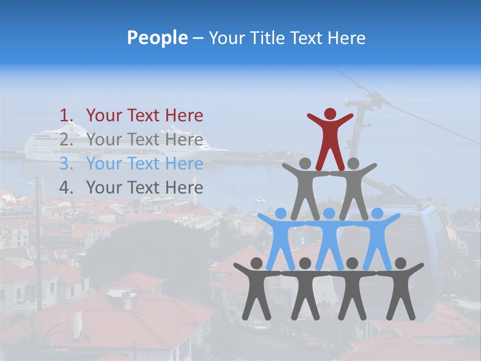 A Cablecar In Funchal / Madeira (Portugal)... PowerPoint Template