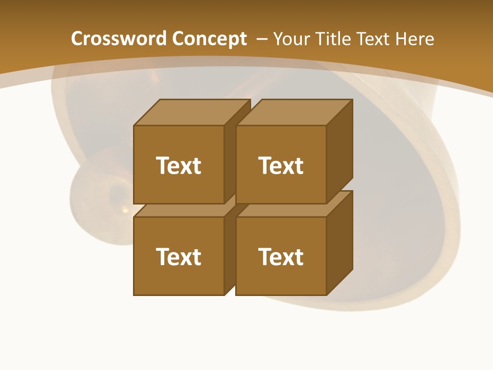 Ringing Bell - Isolated Over White. The Striking Sound Is Definitely Effective For Many Purposes, "Dinner Is Ready" Included! PowerPoint Template