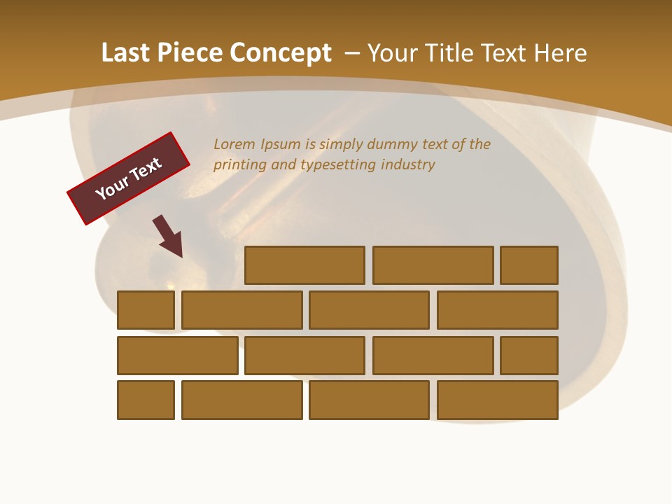 Ringing Bell - Isolated Over White. The Striking Sound Is Definitely Effective For Many Purposes, "Dinner Is Ready" Included! PowerPoint Template