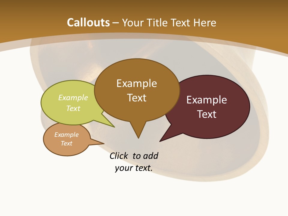Ringing Bell - Isolated Over White. The Striking Sound Is Definitely Effective For Many Purposes, "Dinner Is Ready" Included! PowerPoint Template