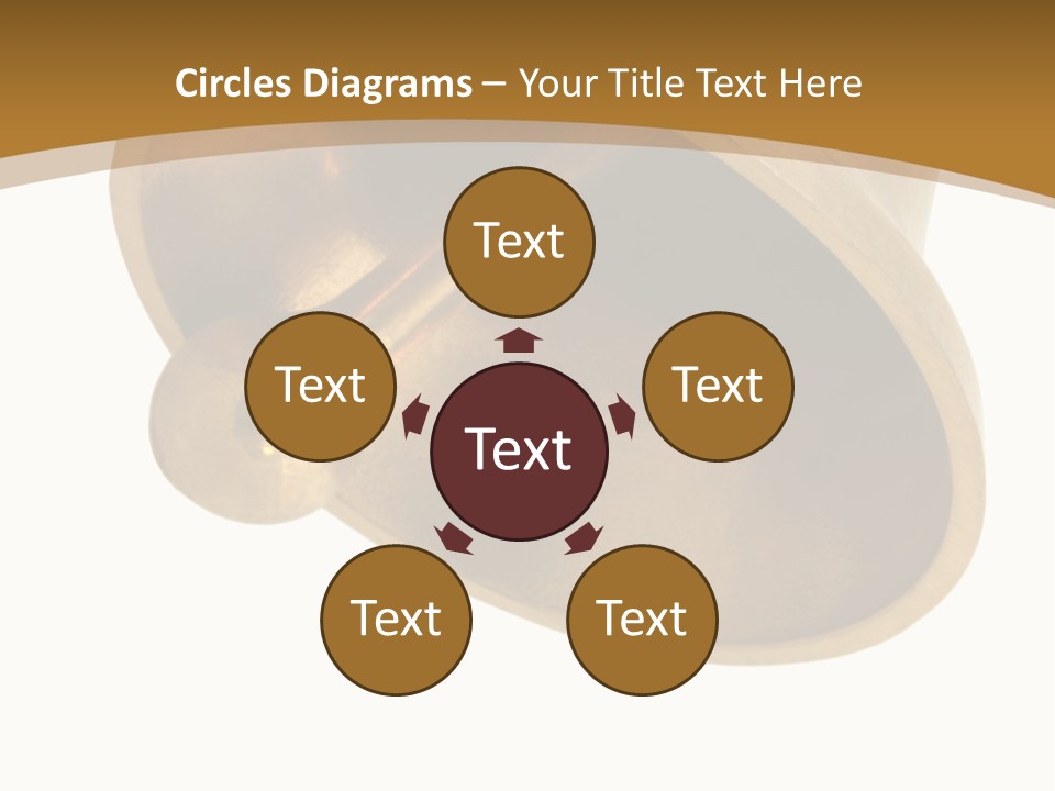 Ringing Bell - Isolated Over White. The Striking Sound Is Definitely Effective For Many Purposes, "Dinner Is Ready" Included! PowerPoint Template