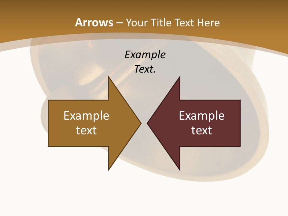 Ringing Bell - Isolated Over White. The Striking Sound Is Definitely Effective For Many Purposes, "Dinner Is Ready" Included! PowerPoint Template