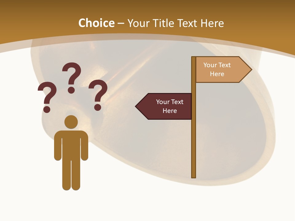 Ringing Bell - Isolated Over White. The Striking Sound Is Definitely Effective For Many Purposes, "Dinner Is Ready" Included! PowerPoint Template