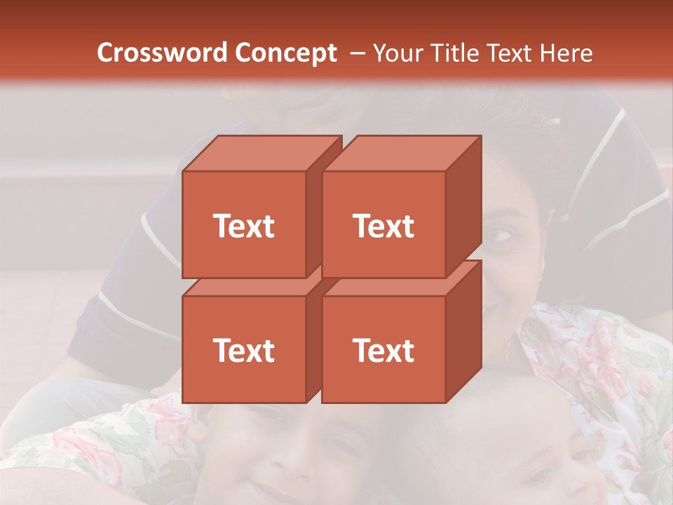 A Happy Asian Family PowerPoint Template