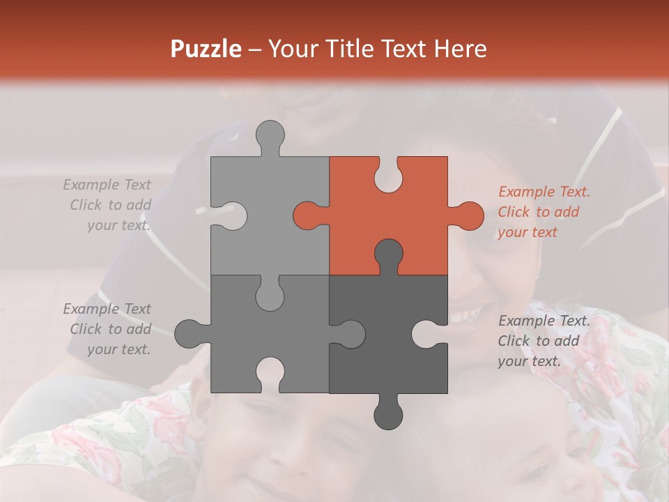 A Happy Asian Family PowerPoint Template