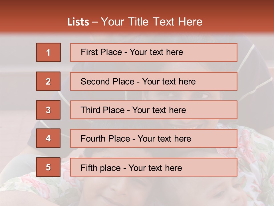 A Happy Asian Family PowerPoint Template