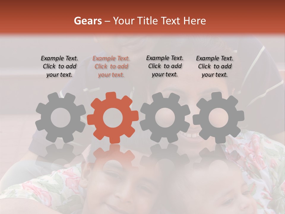 A Happy Asian Family PowerPoint Template