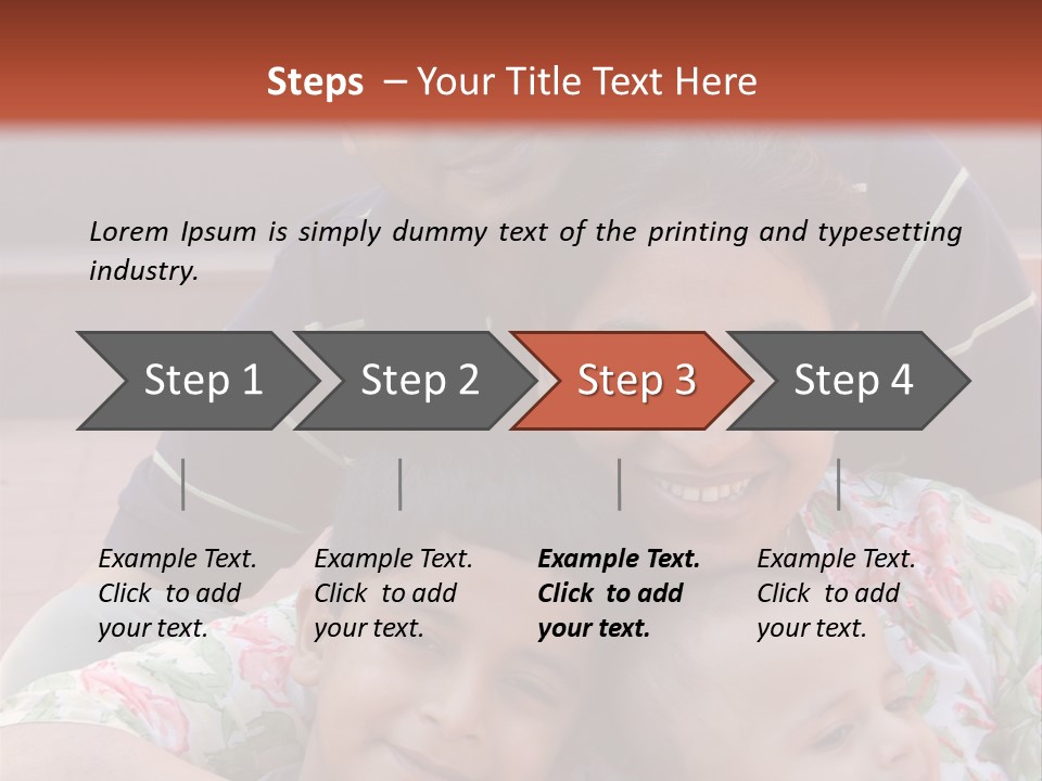 A Happy Asian Family PowerPoint Template