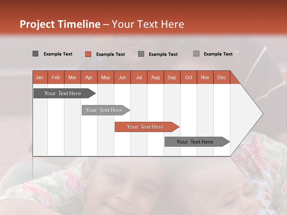 A Happy Asian Family PowerPoint Template