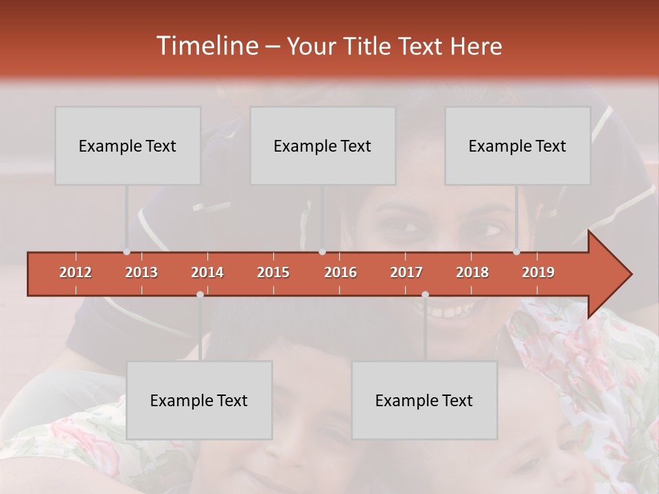 A Happy Asian Family PowerPoint Template