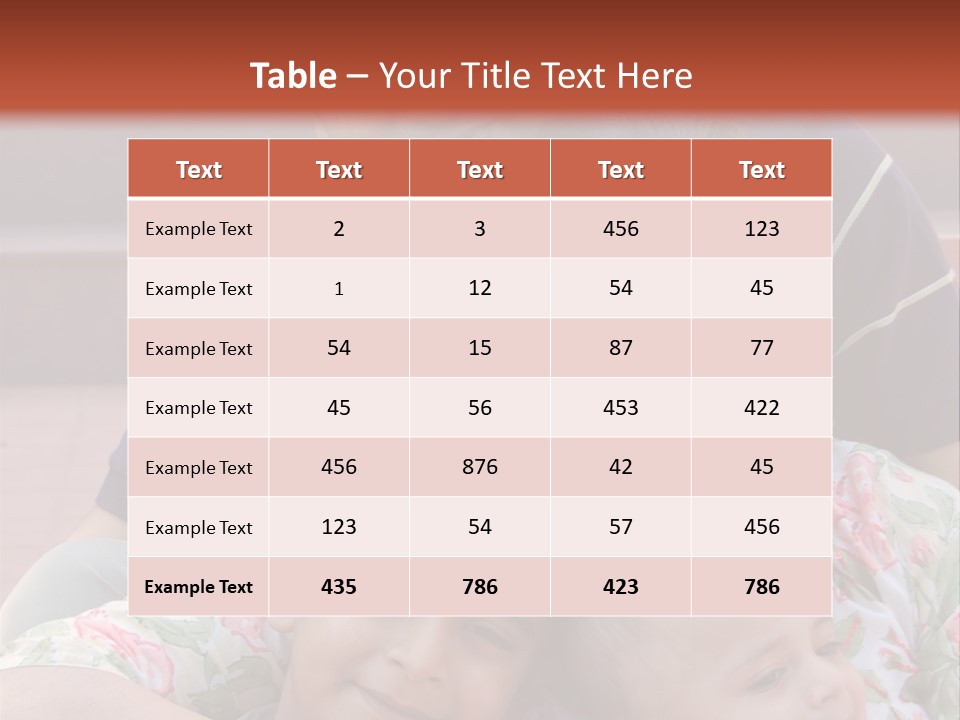 A Happy Asian Family PowerPoint Template
