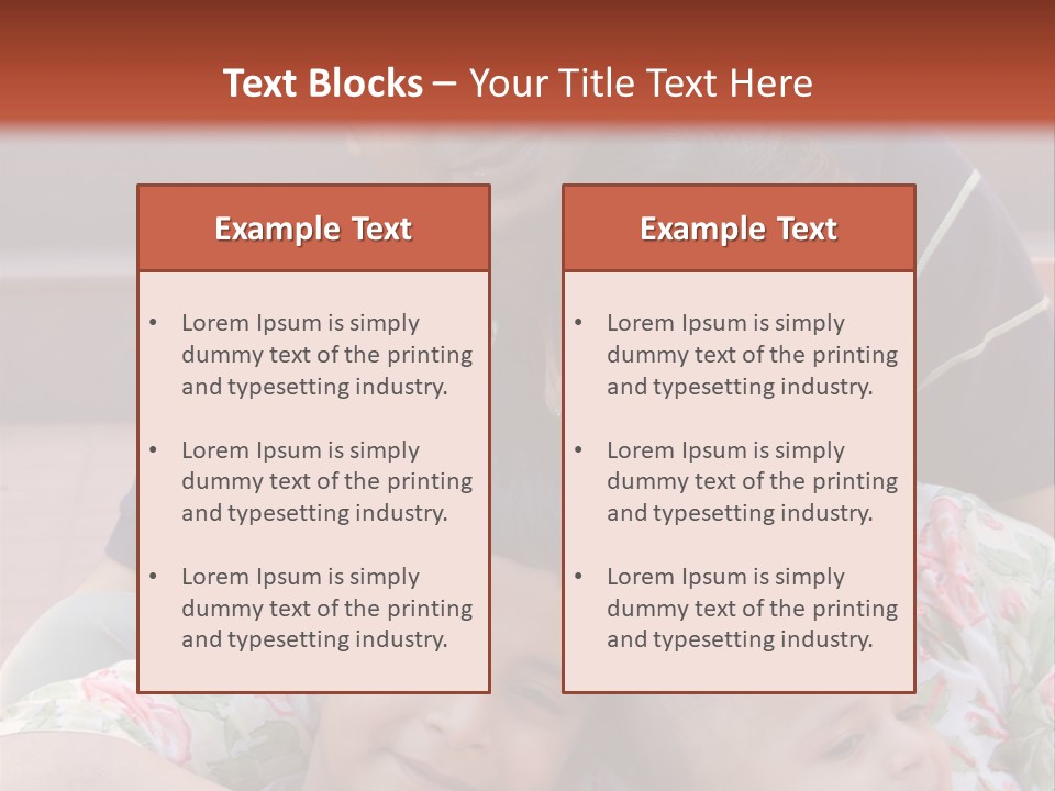 A Happy Asian Family PowerPoint Template