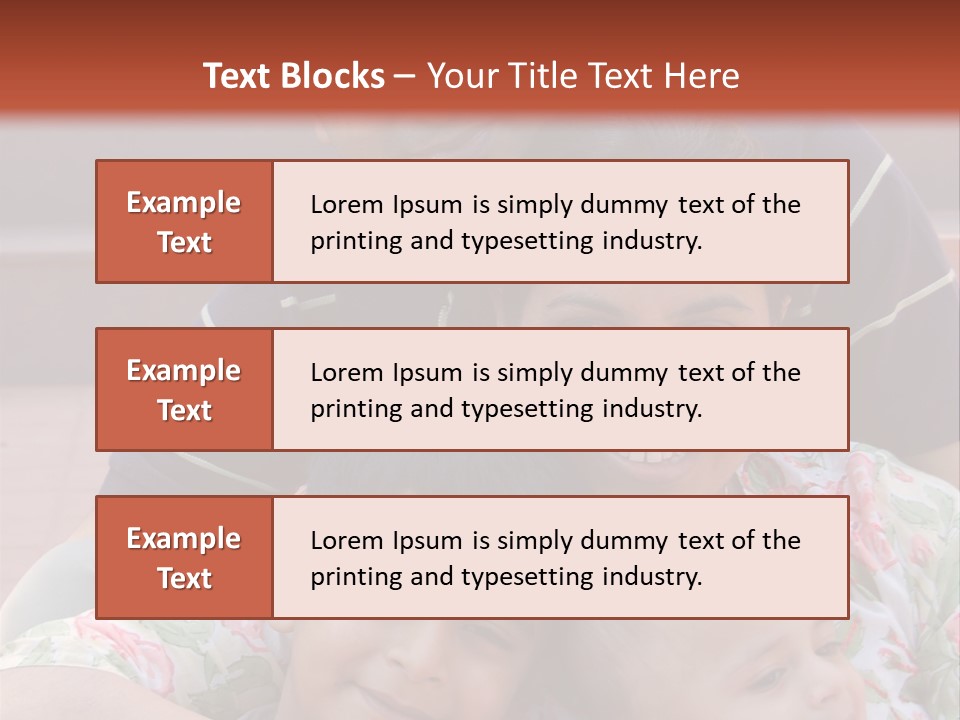 A Happy Asian Family PowerPoint Template