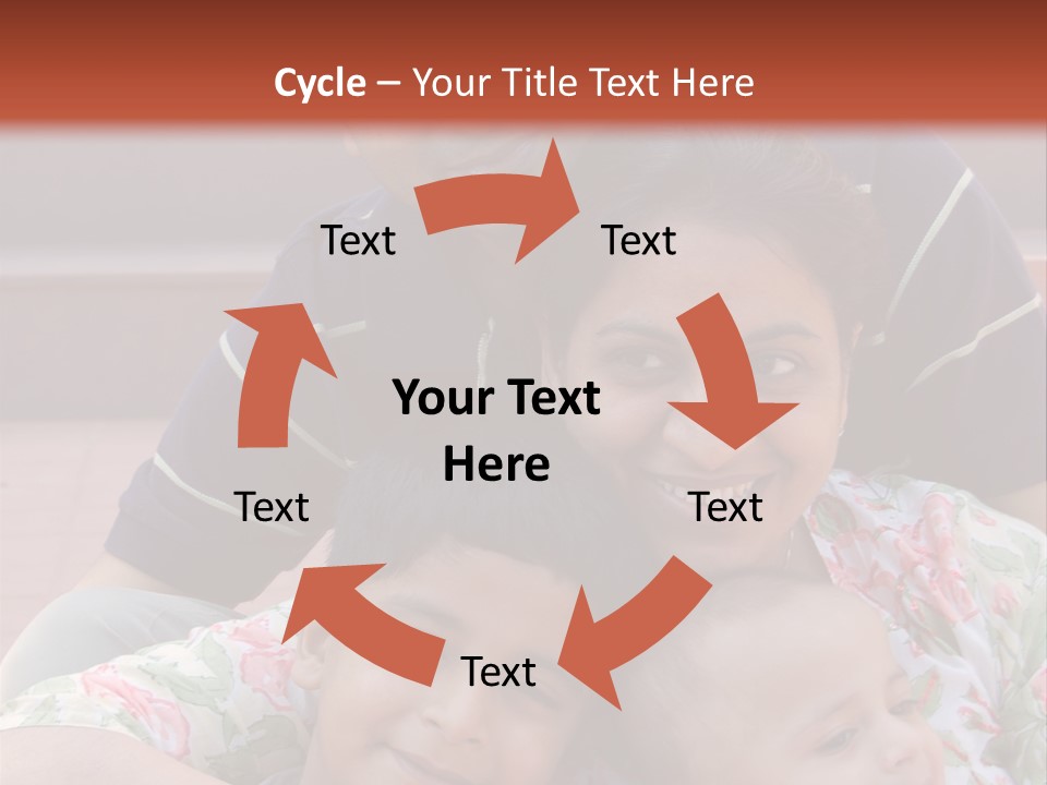 A Happy Asian Family PowerPoint Template