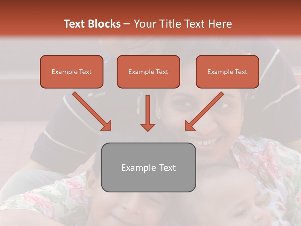 A Happy Asian Family PowerPoint Template