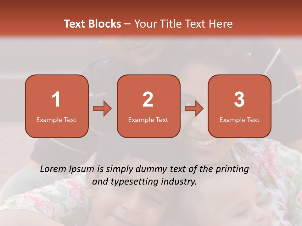 A Happy Asian Family PowerPoint Template