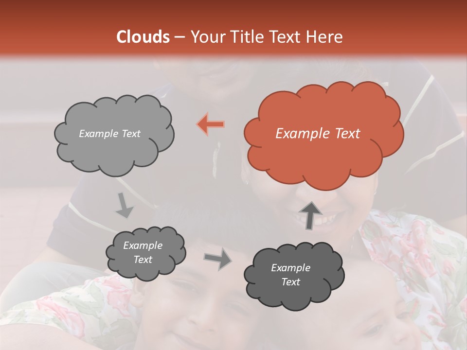 A Happy Asian Family PowerPoint Template