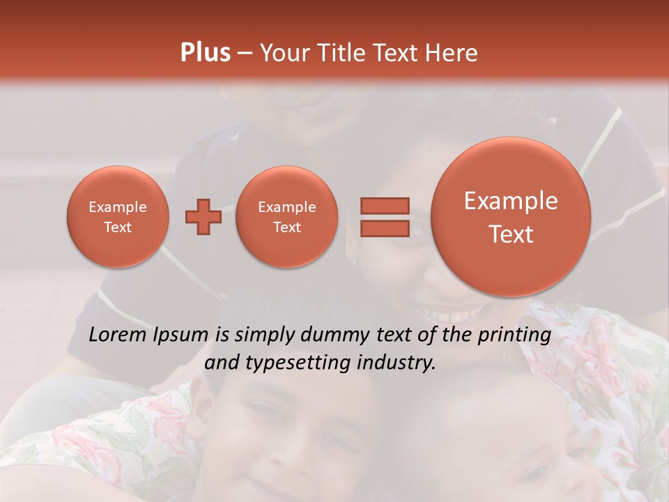 A Happy Asian Family PowerPoint Template