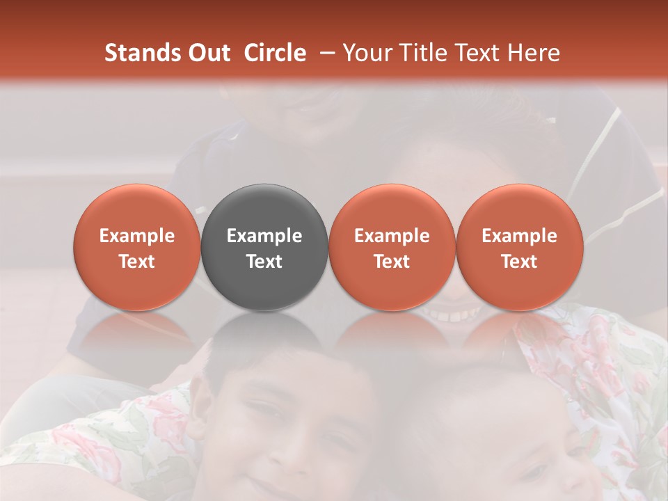 A Happy Asian Family PowerPoint Template