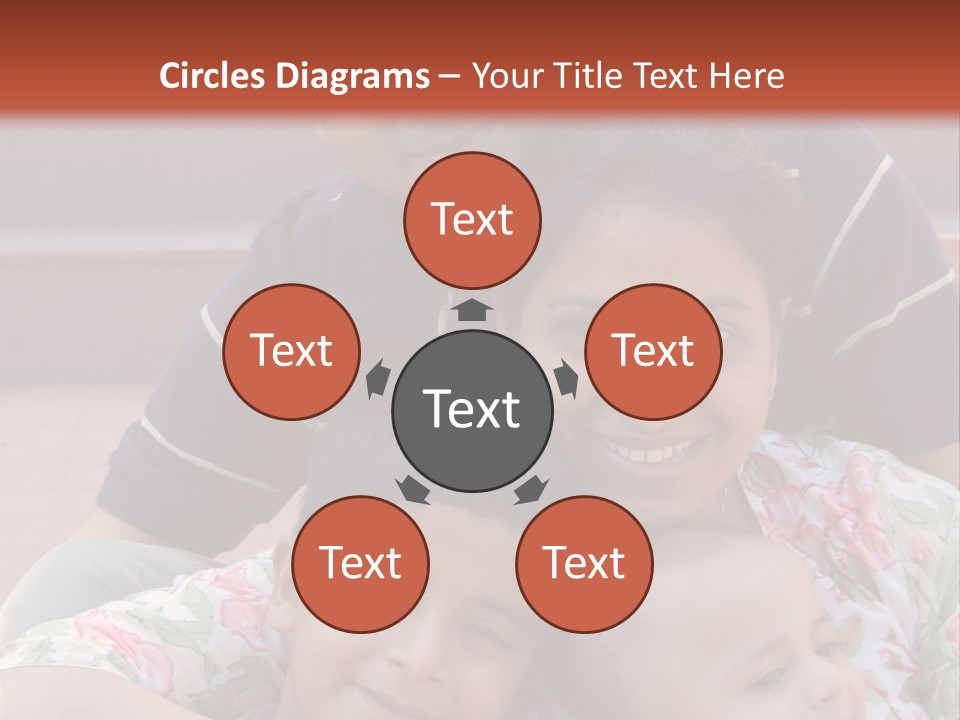 A Happy Asian Family PowerPoint Template