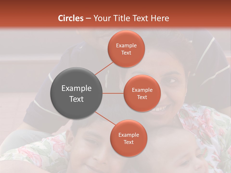 A Happy Asian Family PowerPoint Template