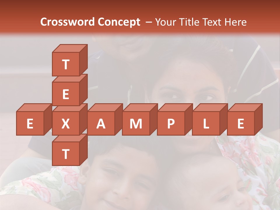 A Happy Asian Family PowerPoint Template