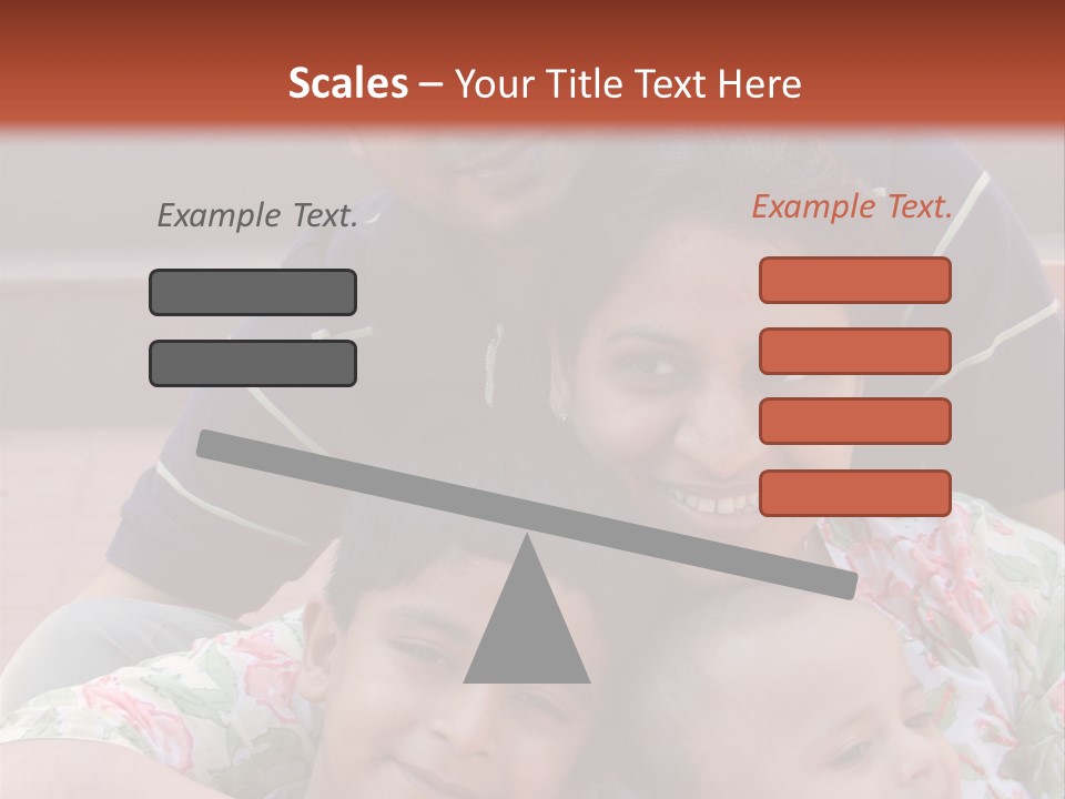 A Happy Asian Family PowerPoint Template